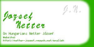 jozsef netter business card